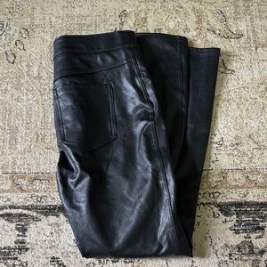 Spanx Black Leather Pants